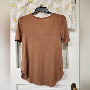 Maurices Short Sleeve Brown Tee
